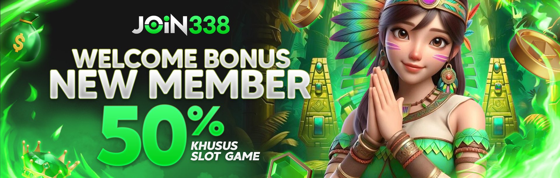 BONUS NEW MEMBER 50%