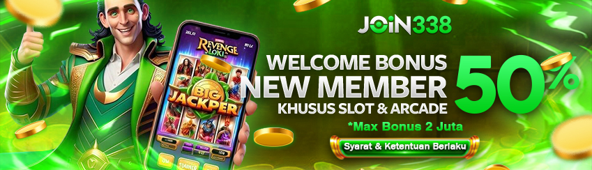 BONUS NEW MEMBER SLOT GAMES 50%
