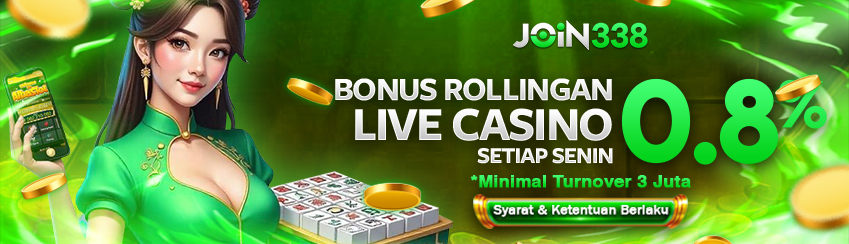 BONUS ROLLINGAN LIVE CASINO 0.8%